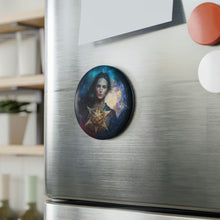 Load image into Gallery viewer, Gold Alchemy Button Magnet, Round (1 &amp; 10 pcs)