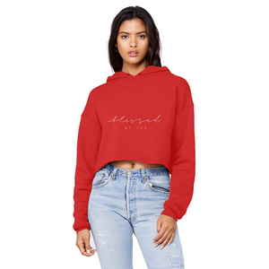 Blessed By Yes Unisex Cropped Raw Edge Boyfriend Hoodie