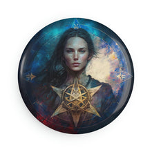Load image into Gallery viewer, Gold Alchemy Button Magnet, Round (1 &amp; 10 pcs)