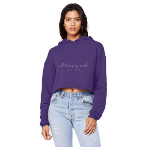 Blessed By Yes Unisex Cropped Raw Edge Boyfriend Hoodie