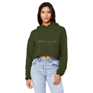 Blessed By Yes Unisex Cropped Raw Edge Boyfriend Hoodie
