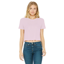 Load image into Gallery viewer, Blessed By Yes Classic Women&#39;s Cropped Raw Edge T-Shirt