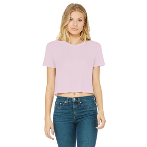 Blessed By Yes Classic Women's Cropped Raw Edge T-Shirt
