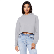 Load image into Gallery viewer, Blessed By Yes Unisex Cropped Raw Edge Boyfriend Hoodie