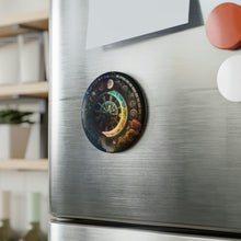 Load image into Gallery viewer, Universal Time Button Magnet, Round (1 &amp; 10 pcs)