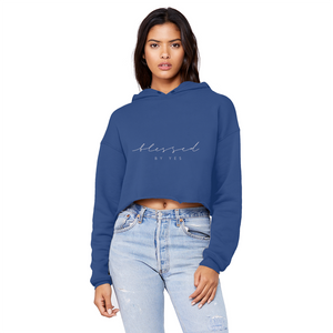 Blessed By Yes Unisex Cropped Raw Edge Boyfriend Hoodie