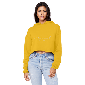 Blessed By Yes Unisex Cropped Raw Edge Boyfriend Hoodie