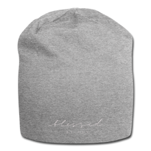 Load image into Gallery viewer, Blessed By Yes Jersey Beanie - heather gray